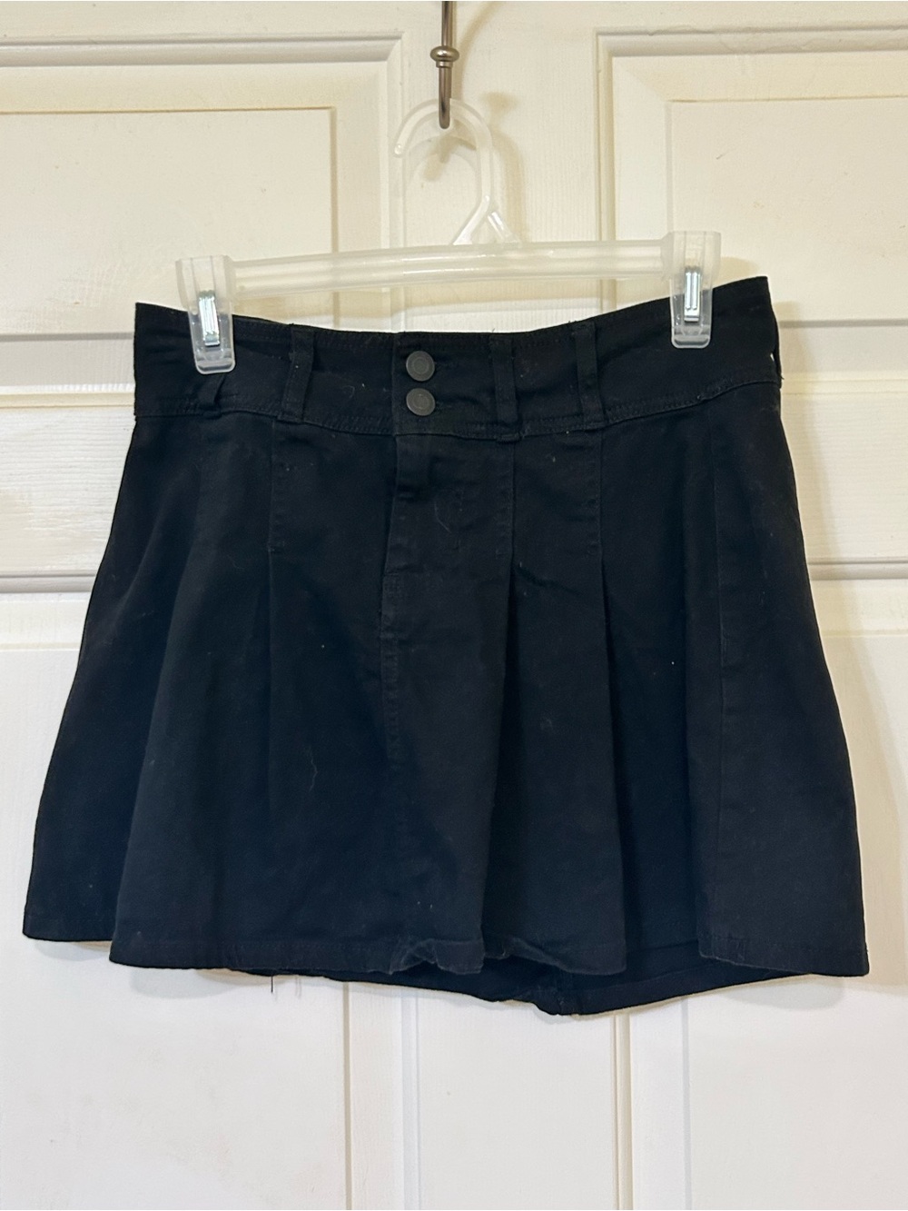No Boundaries Black Pleated Mini Skirt